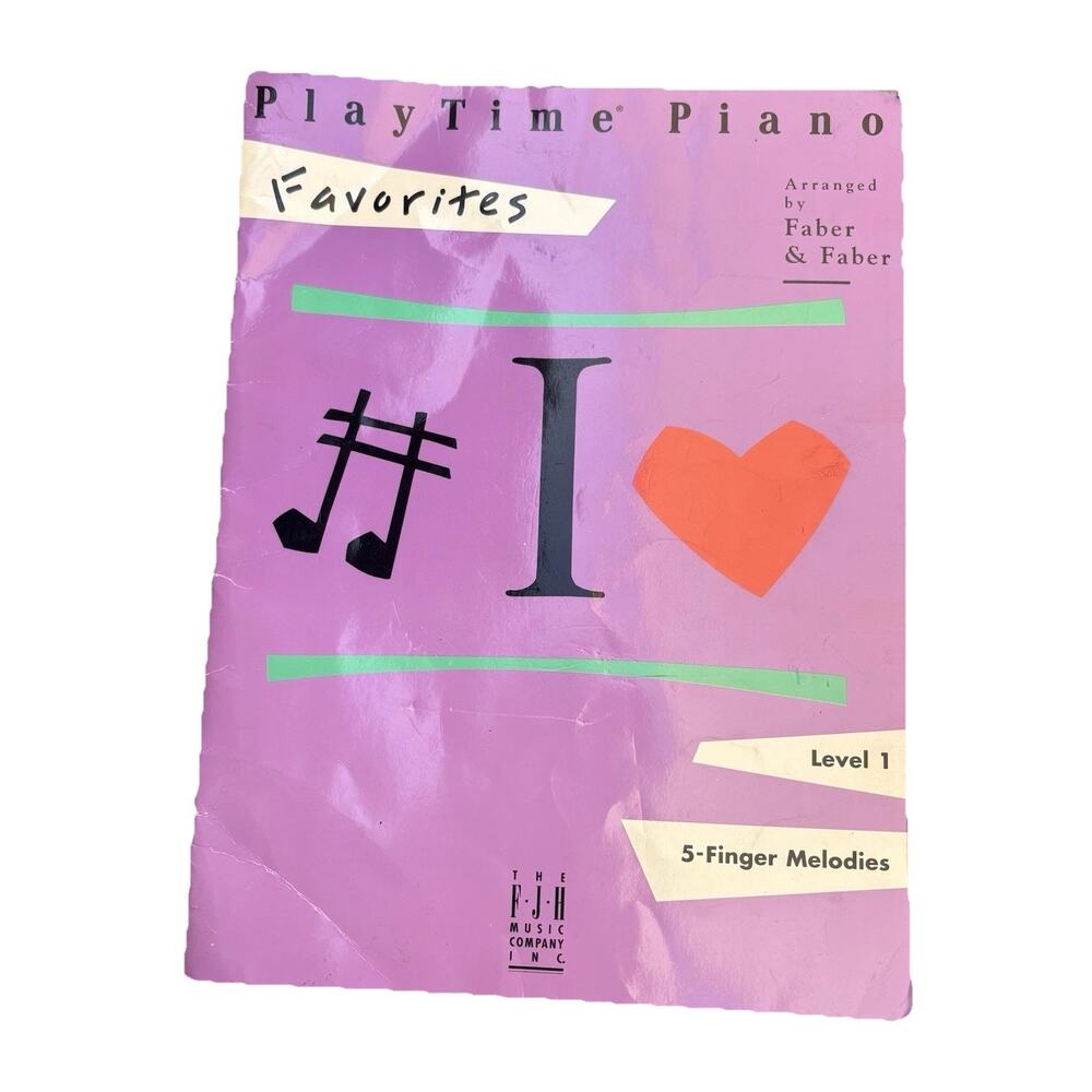 PLAY TIME PIANO FAVORITES Sheet Music Vintage 1989 Instructional Beginners Songs